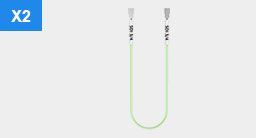 12G SDI cables, D.FL75-2LPP-084N9D-A-140 (14 cm) ×2