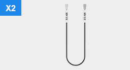 3G SDI cables, H.FL75-2LPG-084N2-A-140 (14 cm) ×2
