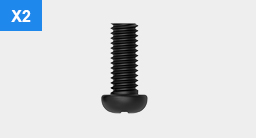 M4&times;12 Black Screws &times;2