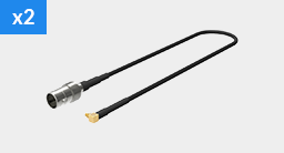 MMCX to BNC Cables ×2 (32 cm)