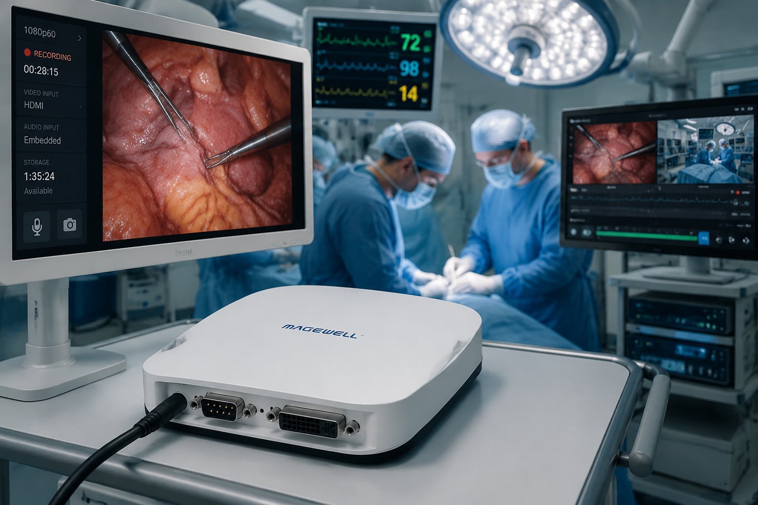 USB Capture AIO in surgical recording environment