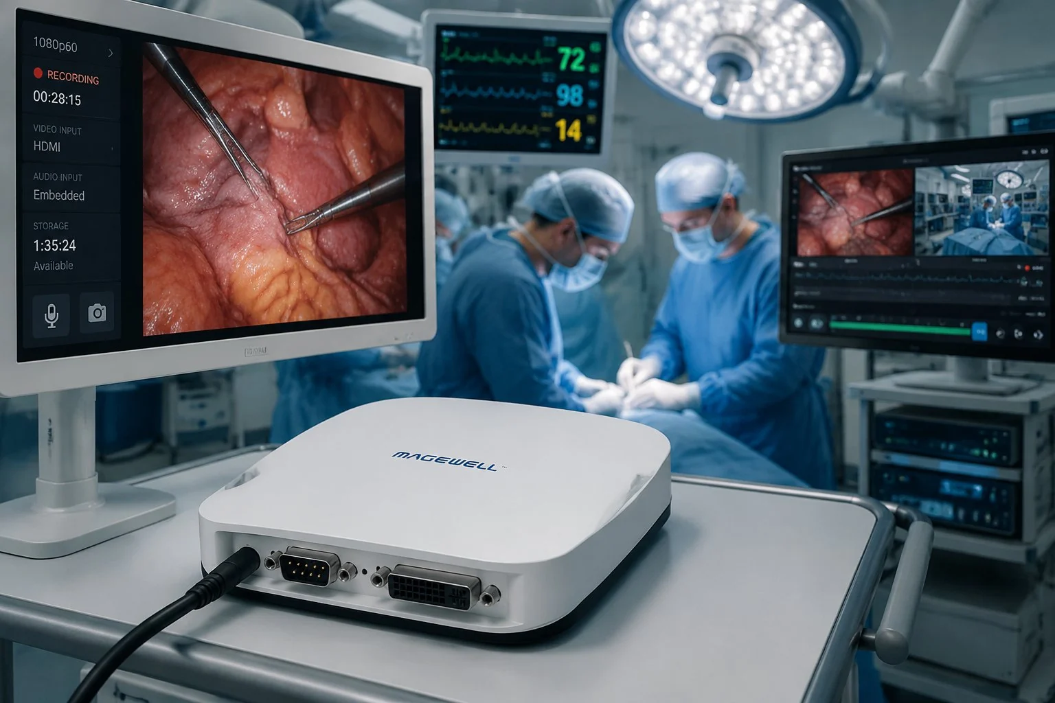 USB Capture AIO in surgical recording environment