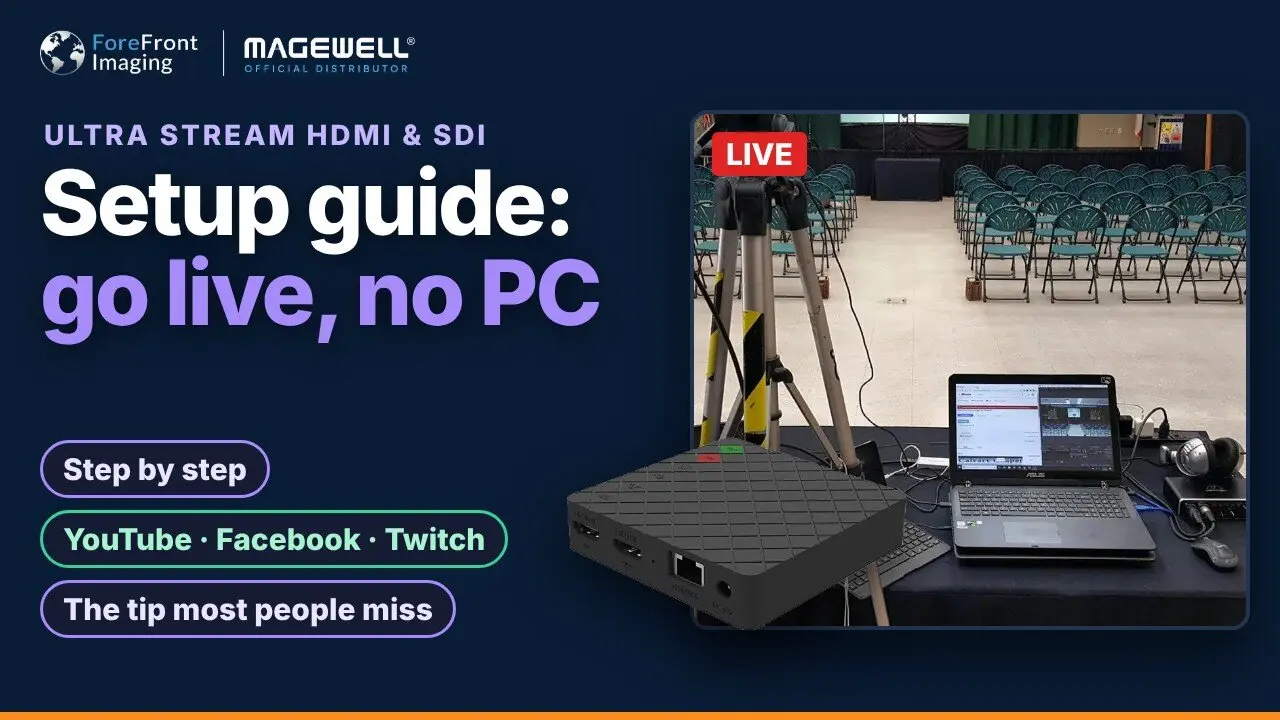 Magewell Ultra Stream HDMI & SDI setup guide video
