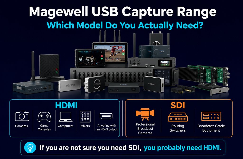 Magewell USB Capture Range: Which Model Do You Actually Need?